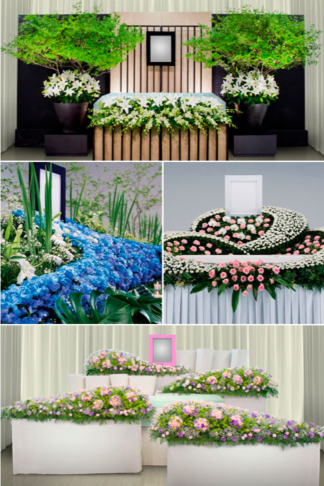 花祭壇のイメージ写真複数